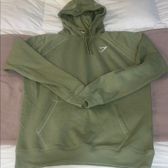 Brand New Gymshark Natural Sage Green Hoodie - Picture 2 of 4